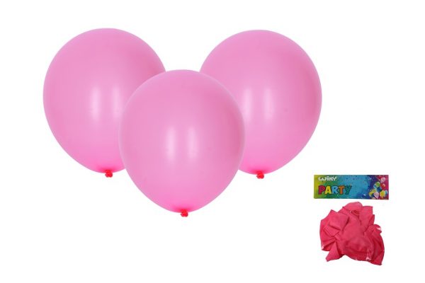 Balóny ružové 30cm/10ksBalóny sú skvelou dekoráciou na narodeninovú oslavu. Balenie obsahuje: 10 ksVyrobené z prírodného materiálu