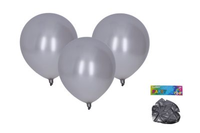Balóny strieborné 30cm/10ksBalóny sú skvelou dekoráciou na narodeninovú oslavu. Balenie obsahuje: 10 ksVyrobené z prírodného materiálu