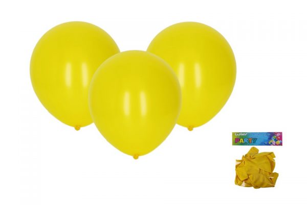 Balóny žlté 30cm/10ksBalóny sú skvelou dekoráciou na narodeninovú oslavu. Balenie obsahuje: 10 ksVyrobené z prírodného materiálu