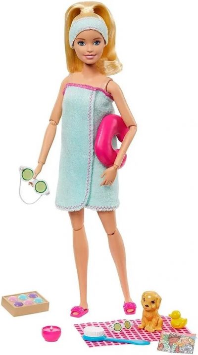 Mattel Barbie Wellness bábikaPripoj sa k bábike Barbie a jej zvieraciemu miláčikovi. Užite si spoločne deň plný odpočinku vo wellness. Pohoda a relax – to je presne to