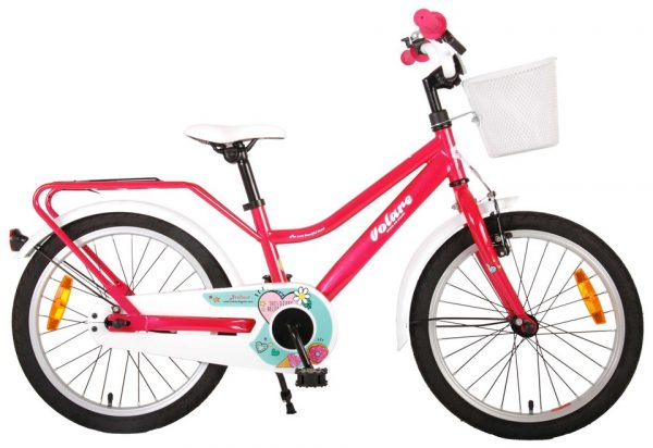 Bicykel Brilliant ružový 18"Dievčenský bicykel Brilliant 18" je perfektný do krásneho jarného a letného počasia. Bicykel má tiež košík na riadidlách a nosič batožiny. K zvýšeniu bezpečnosti je vhodné používať prilbu a chrániče ako u cyklistov. Sedadlo a rúčky sú výškovo nastaviteľnéGumové rúčky a pohodlné sedadloKvalitný kovový rámBicykel má ručnú brzduVhodné pre deti: 4 - 7 rokov