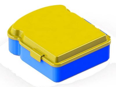 Box desiatový bez potlačeDesiatový box v tvare toastu vhodný na balenie chlebíka