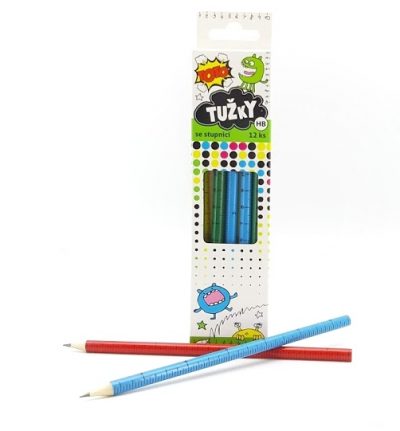 Ceruzky so stupnicou 12 ksDrevené ceruzky sú základnou pomôckou každého školáka. Balenie: 12 ksGrafitové ceruzky HBCena je za 1 balenie