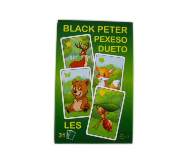 Čierny Peter LESHra sa skladá z 31 kariet