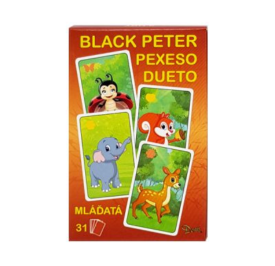 Čierny Peter MLÁĎATÁHra sa skladá z 31 kariet