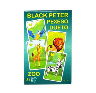 Čierny Peter ZOOHra sa skladá z 31 kariet