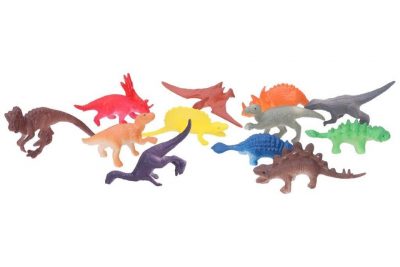Sada dinosaurov 12 ksBalenie malých dinosaurov vyrobených z pevného plastu spestria každý safari park alebo ZOO záhradu. Rôzne farby dinosaurovVeľkosť: cca 6cm