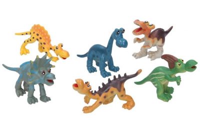 Dinosauri sada 6ksSada farebných a veselých dinosaurov s veľkými očami