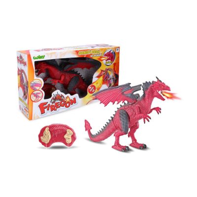 Ohnivý drak Firegon RC 45cmPrebuď v sebe silu draka! Ohnivý interaktívny Firegon  je pripravený ochrániť svoje územie! K tomu mu poslúžia tajné zbrane
