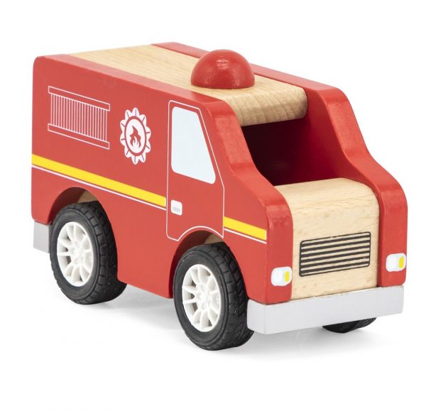 Viga Drevené hasičské auto 13cmS dreveným hasičským autom Viga si vaše ratolesti vychutnajú veľa zábavy. Chce byť váš malý nezbedník hasičom? Chce zachrániť uviaznutého psíka alebo mačičku na strome? V tom prípade je pre neho hasičské auto ideálne. Hra s ním rozvíja detskú fantáziu
