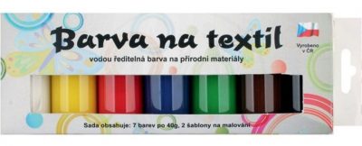 Farba na textil 7 farieb