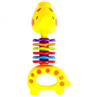 Hrkálka žirafa 15 cmHrkálka slúži na rozvoj dieťatka. Ideálna veľkosť pre detské ručičky. Veľkosť a tvar sú prispôsobené k ľahkému uchopeniu. Zaujme pozornosť dieťaťa