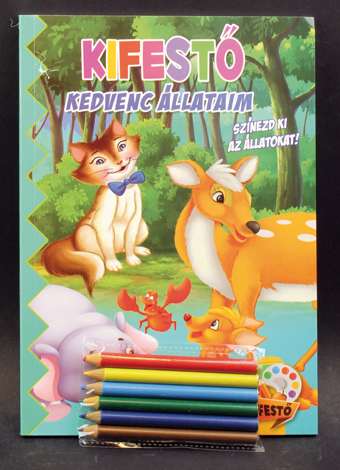 Maďarská verzia !!!Omaľovanky ZvieratkáSkvelá zábava pre všetky kreatívne deti!