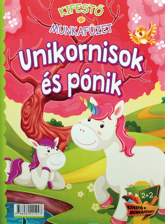 Maďarská verzia !!!Omaľovanky UnicornSkvelá zábava pre všetky kreatívne deti!