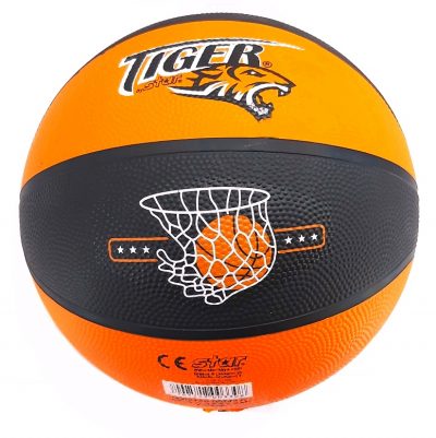 Basketbalová lopta Tiger Star veľkosť 7Basketbalová lopta Tiger Star je vďaka kvalitnému zvršku z tvrdej gumy veľmi odolná voči akýmkoľvek vonkajším podmienkam. Prináša väčšiu kontrolu nad loptou a umožňuje lepší úchop lopty.  Kvalitný povrch ponúka väčšiu kontrolu nad loptouVeľkosť 7