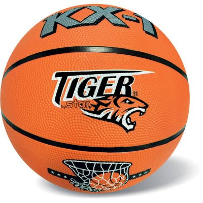 Basketbalová lopta Tiger KX-1 size 7Basketbalová lopta Tiger Star je vďaka kvalitnému zvršku z tvrdej gumy veľmi odolná voči akýmkoľvek vonkajším podmienkam. Prináša väčšiu kontrolu nad loptou a umožňuje lepší úchop lopty.  Kvalitný povrch ponúka väčšiu kontrolu nad loptouVeľkosť 7