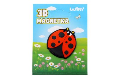 Magnetka 3D LienkaMagnetka ako ozdoba alebo suvenír v tvare pogumovanej Lienky.Veľkosť: cca 4 x 4