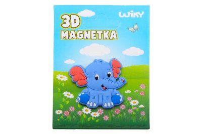 Magnetka 3D SlonMagnetka ako ozdoba alebo suvenír v tvare pogumovaného sloníka. Veľkosť: cca 4 x 4