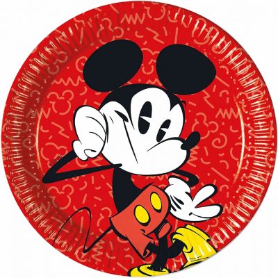 Taniere Mickey Super CoolPapierové taniere sa hodia na detskú párty