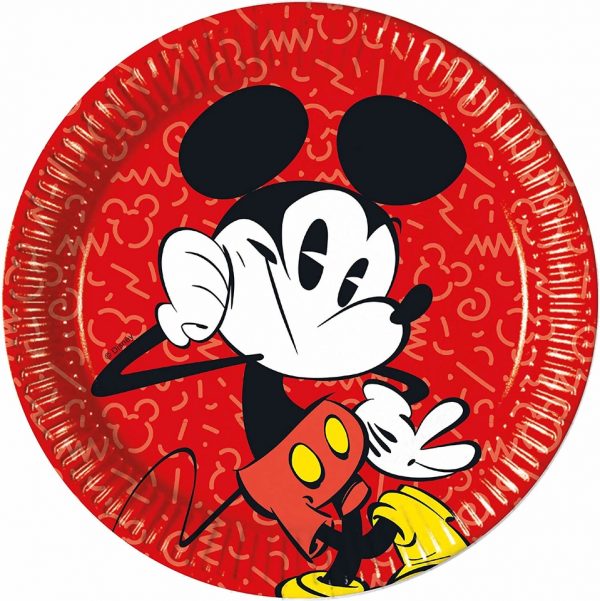 Taniere Mickey Super CoolPapierové taniere sa hodia na detskú párty
