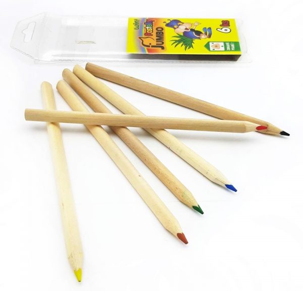 Farebné ceruzkyKlasické šesťhranné farebné ceruzky sú u detí veľmi obľúbené a predstavujú jeden zo základných nástrojov kreslenia. Vhodné do škôlky