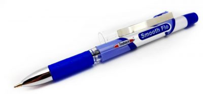 Gélové pero 1 mmGélové pero vysokej kvality od firmy Today's. Šírka stopy je 1 mm.Farba atramentu - modrá