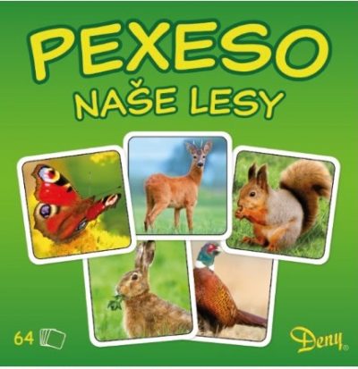 Pexeso Naše lesy Pexeso je jednou z najznámejších a najobľúbenejších detských hier. Deti si pri hre precvičujú pamäť
