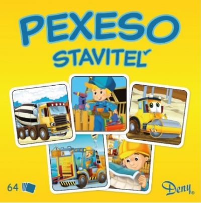 Pexeso staviteľ v krabičke Pexeso je jednou z najznámejších a najobľúbenejších detských hier. Deti si pri hre precvičujú pamäť