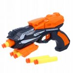 Pištoľ Space Gun s nábojmi Stačí si zaobstarať z vášho arzenálu hračiek detskú pištoľ