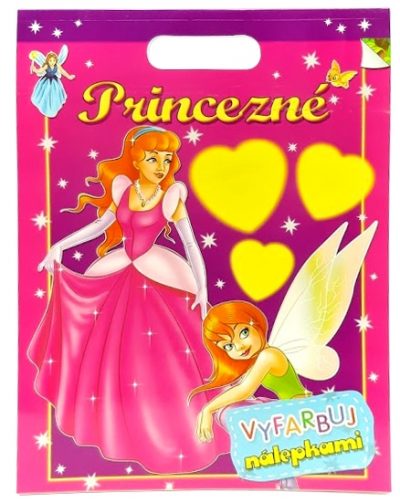Princezné vyfarbuj nálepkamiVeľká omaľovanka so samolepkami s motívom princezien. Počet strán: 50Väzba: brožovaná