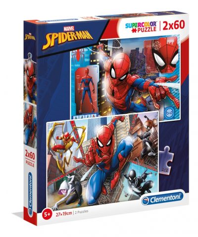 Clementoni Puzzle 2 x 60 SpidermanObrázkové puzzle