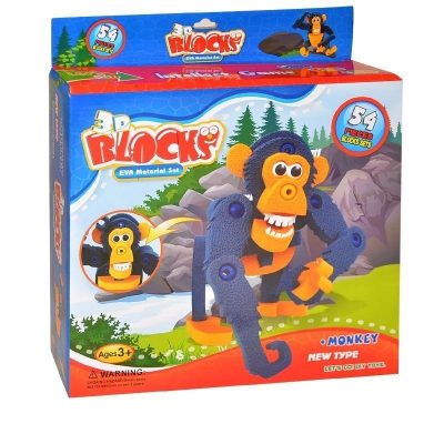 Puzzle 3D ŠimpanzUžite si skladanie trojrozmerného puzzle! 3D Blocks zvieratká z penovej hmoty EVA. Zostavte si zvieratko z jednotlivých častí a vystavte si ho na poličke. Prachu sa báť nemusíte