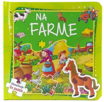 Knižka na farme 6x puzzlePekná farebná knižka plná úžasných dobrodružstiev na farme. Počet strán 12Slovenský jazykPevná väzba6x puzzle 3x3