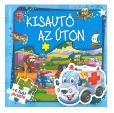 Maďarská verzia !!!Puzzle kniha Autíčko na cestáchKniha v pevnej väzbe obsahuje 6x puzzle a príbehy o autíčku. Veľkosť: 16