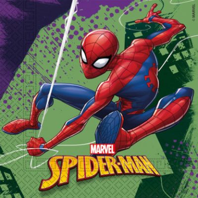 Servítky SpidermanPapierové servítky sú vhodné na detskú párty
