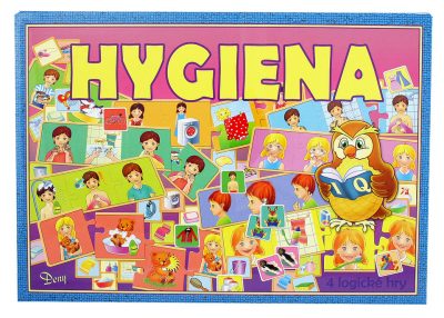 Spoločenská hra - HygienaSúbor náučno-logických spoločenských hier HYGIENA obsahuje komponenty pre štyri základné hry.  Prostredníctvom týchto hier získajú deti veselým a hravým spôsobom niektoré poznatky a informácie o čistote a hygiene. Hry rozšíri deťom vedomosti
