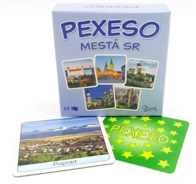 Pexeso Mestá SRPexeso je jednou z najznámejších a najobľúbenejších detských hier. Deti si pri hre precvičujú pamäť