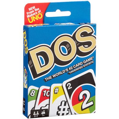 Spoločenská hra karty UNO DOSNový druh populárnej kartovej hry UNO s názvom UNO DOS. Milovníci kartových hier ocenia jednoduché pravidlá.  Zbavte sa všetkých kariet