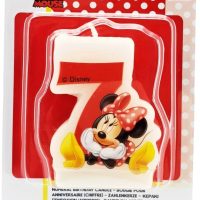 Sviečka Minnie č.7Narodeninová sviečka s číslom 7 a s motívom Disney postavičky Minnie. Dokonale pasuje k moderným farebným
