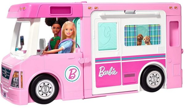 Mattel Barbie Karavan snov 3v1Vydaj sa v ústrety novým zážitkom v tomto luxusnom Barbie karavane