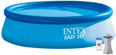 Intex 28132 Bazén Easy Set Pool 366 x 76 cmS touto 366 x 76 cm veľkou bazénovou súpravou Easy Set od spoločnosti INTEX s vedúcim postavením na svetovom trhu zažijete chladné osvieženie počas horúcich dní s garantovanou zábavou pre celú rodinu. Objem vody predstavuje pri naplnení 80 % 5.621 l