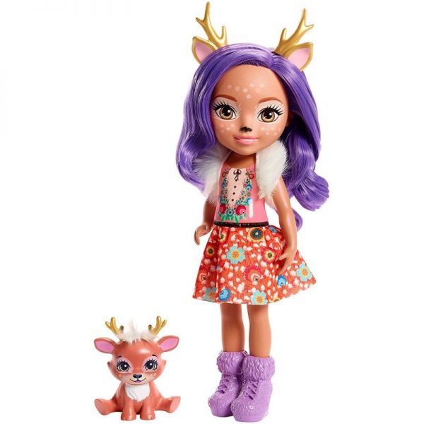 Mattel Enchantimals bábika Danessa Deer a zvieratko SprintJe tu najnovšia rozprávka Enchantimals s roztomilými
