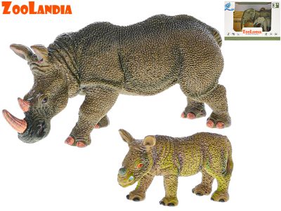 Zoolandia nosorožec/slon s mláďaťom 7-14cm v krabičkeDopľňte si svoju ZOO o nové zvieratká z divočiny. Rozmer: cca. 7 - 14 cmVek: 3+Materiál: plast2 varianty : nosorožec s mláďatom