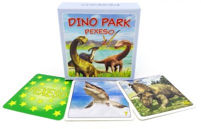 Pexeso Dino Park 64 ksPexeso je jednou z najznámejších a najobľúbenejších detských hier. Deti si pri hre precvičujú pamäť