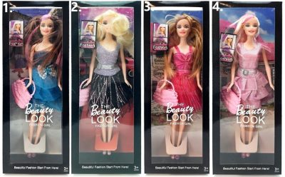 The Beauty Fashion BábikaBábika v elegantných šatách s kabelkou podľa vzoru bábik Barbie. Bábiky majú rôzne účesy a outfity. Stačí si len vybrať