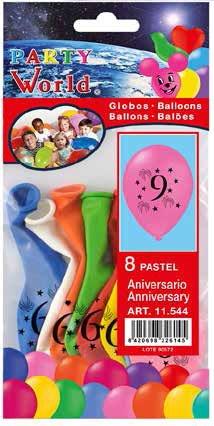 Balóny s číslom 9Veselé