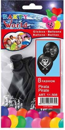 Balóny piráti Čierne balóny s motívom piráti  sú skvelou dekoráciou narodeninovej oslavy. Balenie: 8 ksVyrobené z prírodného materiáluCena je uvedená za 1 balenie