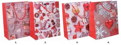 Vianočná darčeková taškaVianočná darčeková taška vyrobená z kvalitného tvrdého papiera s rôznymi motívmi