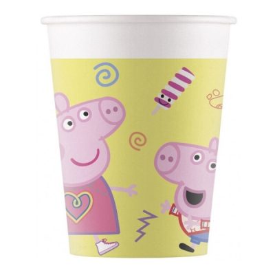 Poháre Peppa Pig papierové 200ml/8ksPapierové poháre sa hodia na detskú párty