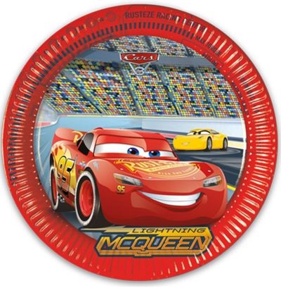 Taniere Disney Cars 3Papierové taniere sa hodia na detskú párty